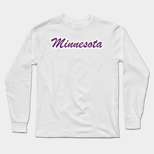 Football Fan of Minnesota Long Sleeve T-Shirt by gkillerb